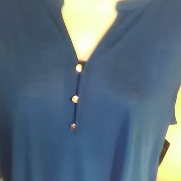 LAST CHANCE - Royal blue blouse sheer - Picture 2 of 3